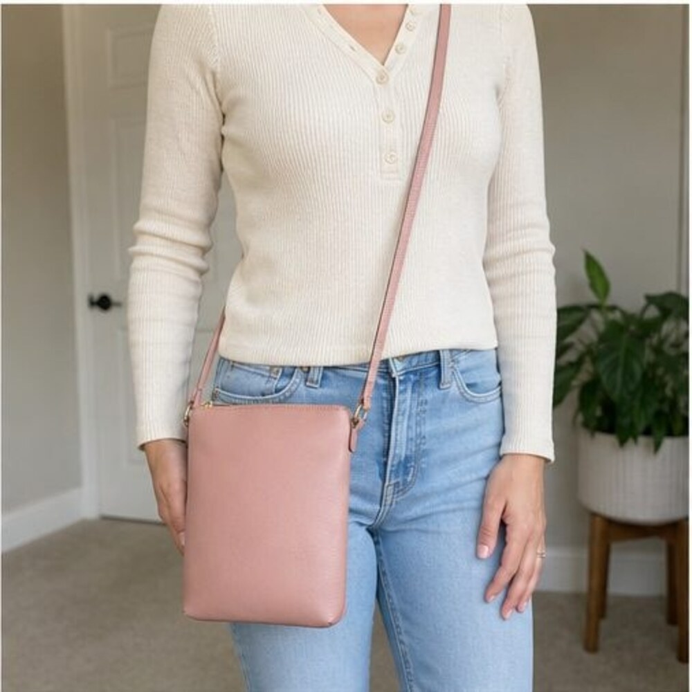 Burgundy Vegan Leather Bag - Picture 2 of 6